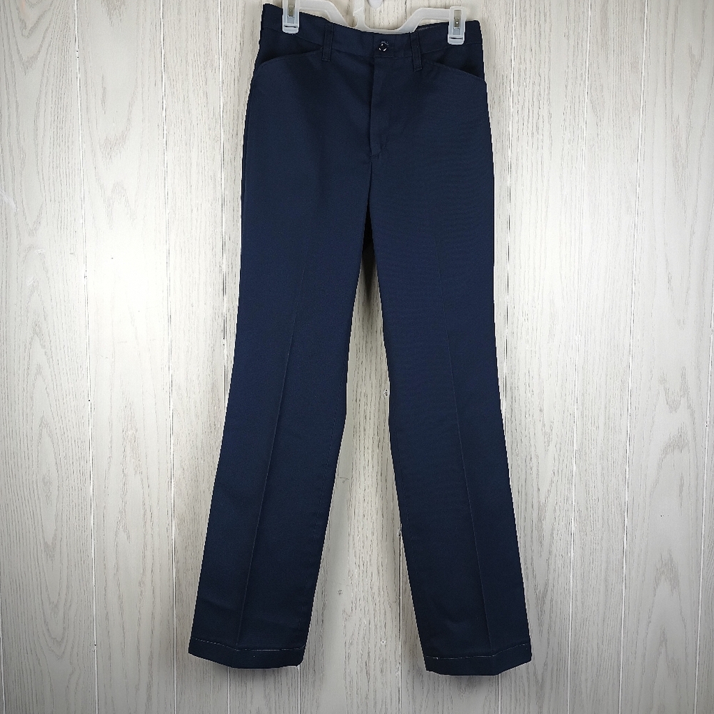 Vintage red kap chino work pants twill navy blue workwear uniform 30 slacks read